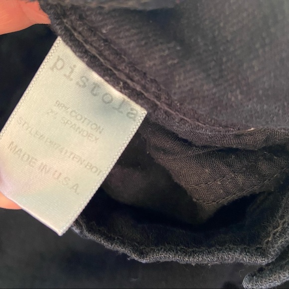 Pistola Black Ten Boi Fringe Hem Jeans - Picture 7 of 9